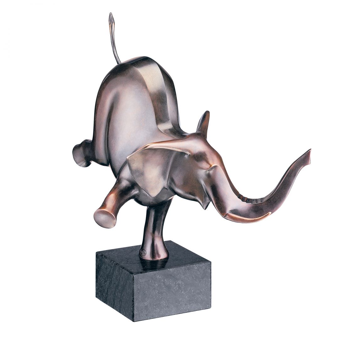 Evert den Hartog: Skulptur Happy Elefant 