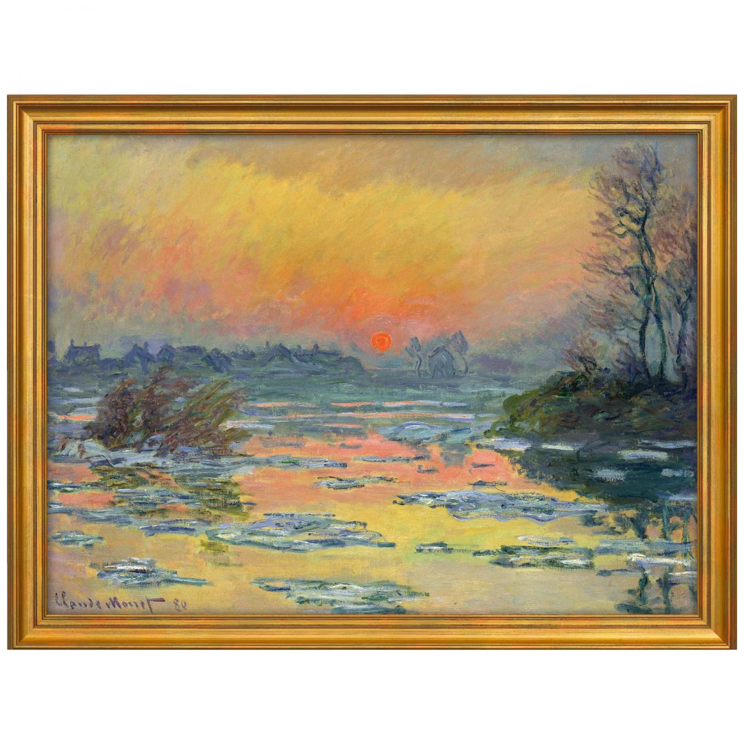 Claude Monet: Bild Sonnenuntergang an der Seine (1880)  1