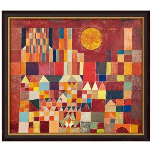 Paul Klee: Bild Burg und Sonne (1928), gerahmt 