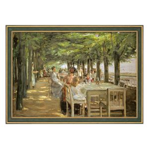 Max Liebermann: Bild Terrasse im Restaurant Jacob (1902-03), gerahmt 