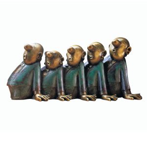 Loriot: Skulptur: Comedian Harmonists, Version in Bronze 