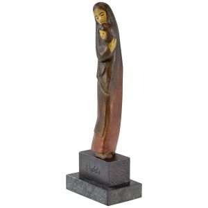 Emil Nolde: Skulptur Mutter mit Kind, Bronze 