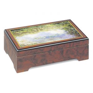 Musik-Schmuckbox „Seerosen“ nach Claude Monet 